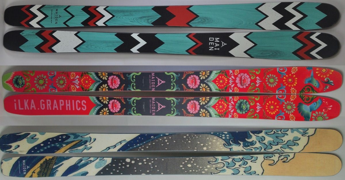 Maiden Custom Skis Urethane Sidewalls Collage