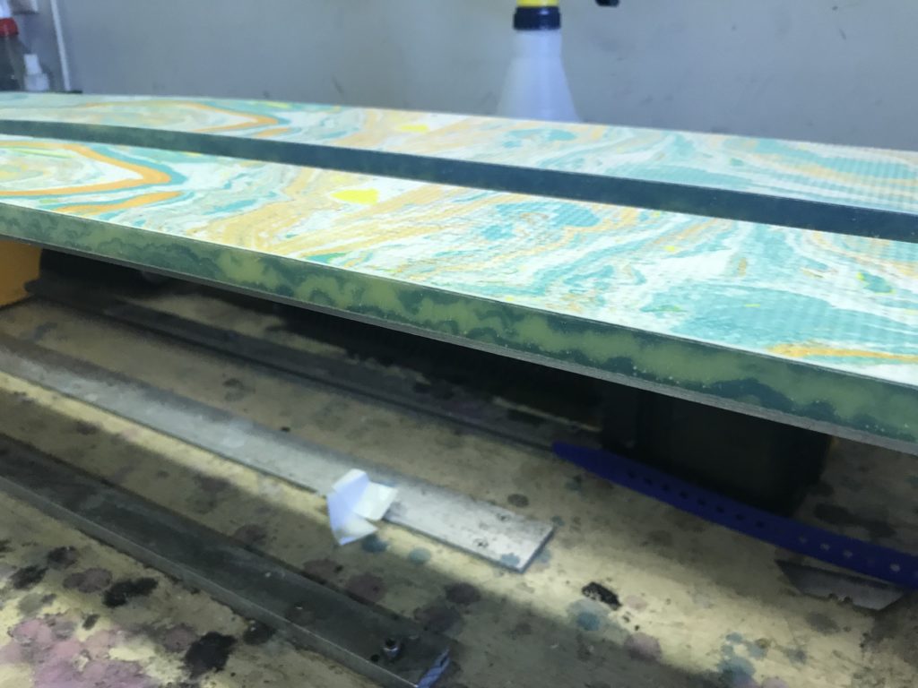 Maiden Skis with Colorful Urethane Sidewalls